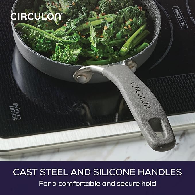Circulon A1 Series with ScratchDefense Nonstick Induction Small Frying Pan for Eggs, Induction Cookware, Egg Pan, 6.25-Inch, Graphite - Image 8