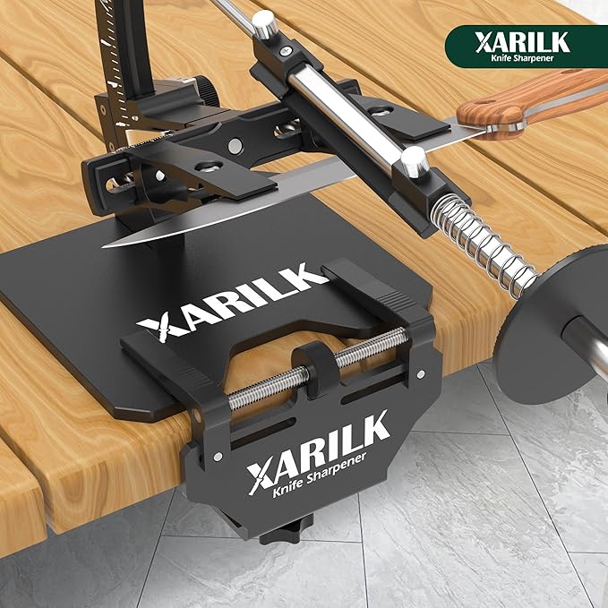 Aluminum Knife Sharpener Securing Clip, Adjustable Width 1.8-4.5", Compatible with XARILK Sharpening Systems GEN2/GEN3
