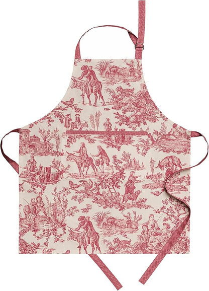 Maison d' Hermine 100% Cotton Apron for women with Pocket Kitchen Chef Apron for Men Cooking Mothers Day Gifts