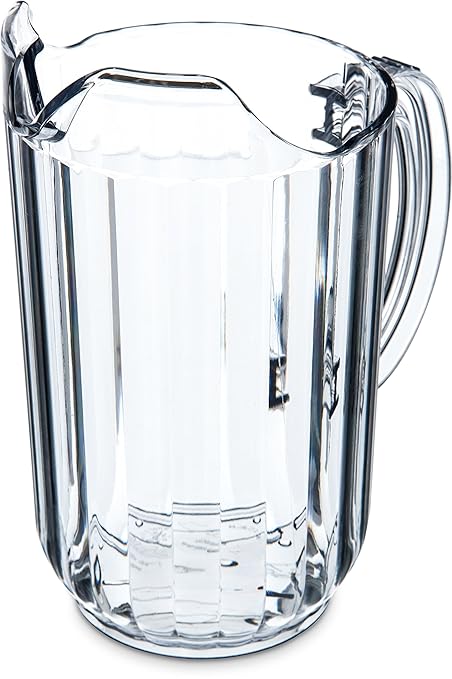 Carlisle FoodService Products 553807 Plastic Pitcher, 48 Ounces, Clear (Pack of 6) by CarlisleFoodServiceProducts