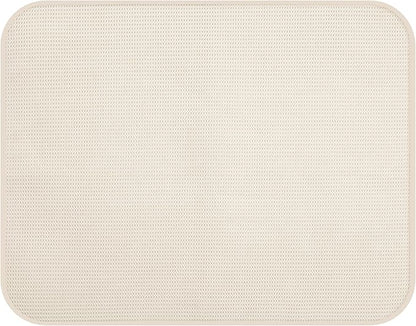 OGGI Absorbent, Reversible Microfiber Dish Drying Mat for Kitchen, Dish Drying Pad, 18 Inch x 24 Inch, Extra Large, Ivory