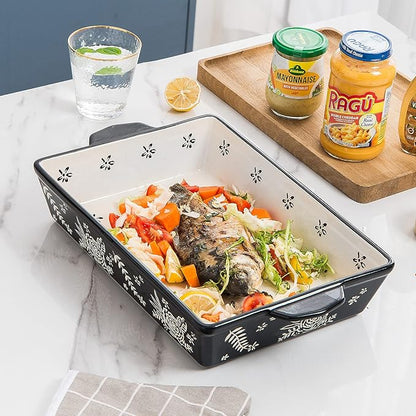 Wisenvoy Casserole Dishes For Oven Baking Dish Ceramic Casserole Dish Lasagna Pan Baking Dishes For Oven Baking Dish Set - Image 4