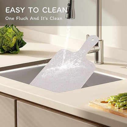 Cutting Board for Kitchen, Wheat Straw Fiber Cutting Board, Dish Washer Safe, w/Juice Grooves for Meat, Veggies,Easy Grip Handle, Non-slip Surface,Eco-friendly,Serveware Accessories(13.2‘x6.6‘)