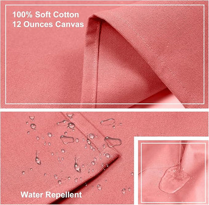 ZOMAO Chef Apron for Women Men with Large Pockets, Cotton Canvas Cross Back Waterproof Work Aprons for Kitchen Cooking Bib