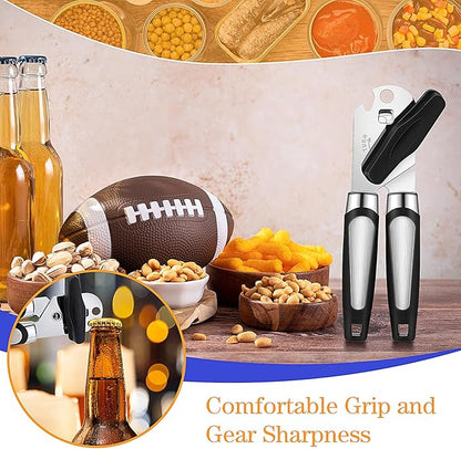 Gisafai 6 Pcs Manual Can Opener with Sharp Blade Smooth Edge Multifunctional Kitchen Gadget Handheld Openers Oversized Handheld Knob Can and Bottle Animals - Image 4