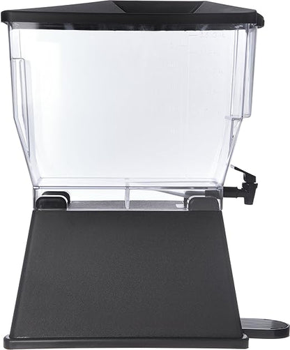 Carlisle FoodService Products Trimline Rectangular Beverage Dispenser Drink Dispenser with Spigot for Catering, Buffets, Restaurants, Polycarbonate (Pc), 3.5 Gallons, Black - Image 2