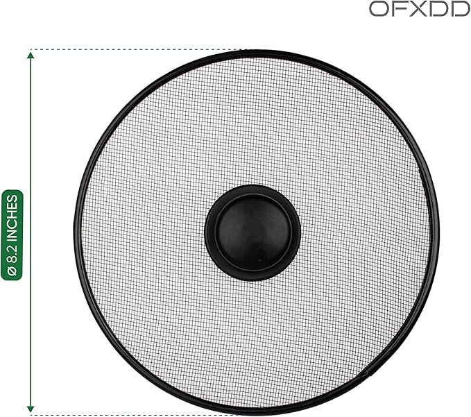 Stainless Steel Lid Splatter Screen - Set of 2: 8,2" & 10" - Frying Pan Oil Splash Guard - Image 5