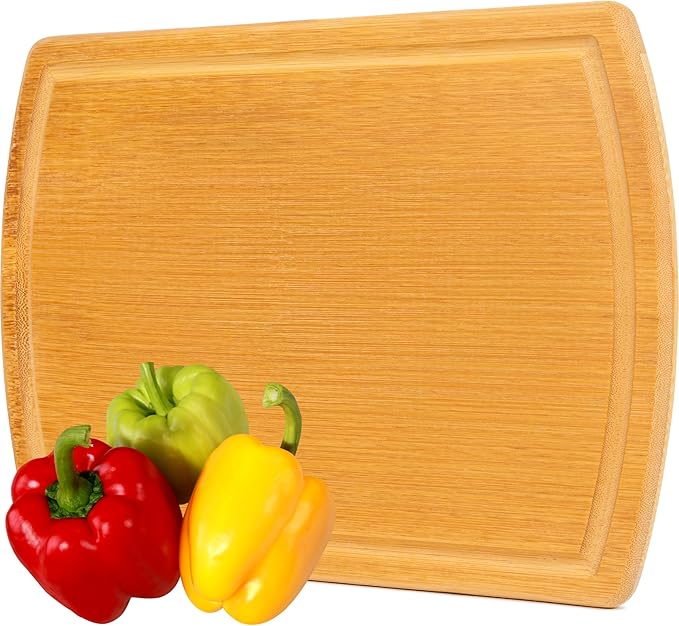 Small Bamboo Cutting Board – 12 Inch Wood Cutting Boards for Kitchen with Glue-Free Surface™ & Juice Groove – Non-Toxic, FSC-Certified, Durable Wooden Chopping Board - Image 9