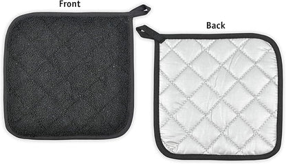 DII Basic Terry Collection Quilted 100% Cotton, Potholder, Yellow, 3 Piece - Image 8