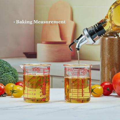 120 ML/4OZ High Borosilicate Glass Measuring Cup-V-Shaped Spout,Glass Measuring Beaker for Kitchen or Restaurant, Easy to Read(SINGLE) - Image 4