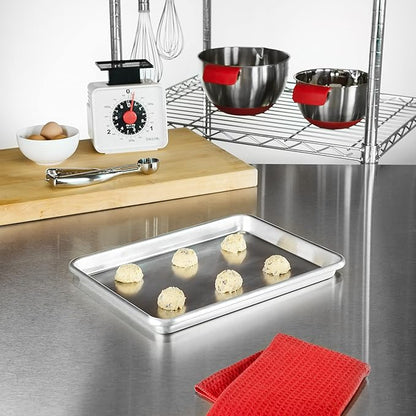 Fat Daddio's SP-QTR Natural Aluminum Quarter Sheet Pan
