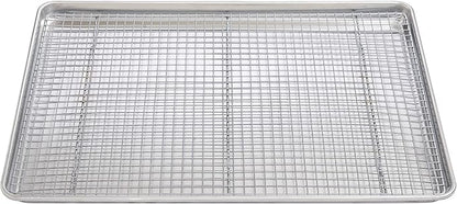 Mrs. Anderson's Baking Professional Cooling Rack, Heavy Duty Steel, Fits Two-Thirds Sheet Pans, 21 x 14.5 x 0.75-Inches