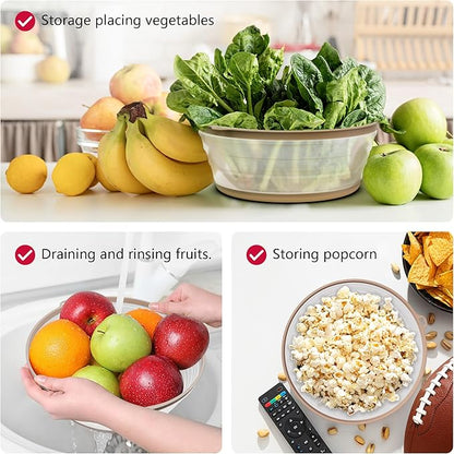 WVM Microwave Splatter Cover Vented for Food with Hook Hole, Splatter Guard & Colander Kitchen Gadget for Food, Meal Prep - Image 5