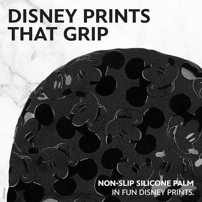 Disney Oven Mitts 2-Pack - 5.5” x 7.5” Heat-Resistant Mini Oven Mitts with Non-Slip Printed Silicone Disney Silhouettes - Pot Holders for Kitchen - Mickey & Minnie, Stitch, Winnie the Pooh