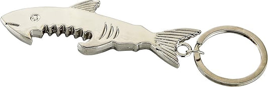 SWATOM Shark Keychain Zinc Alloy Bottle Opener Beer Opener Tool Key Tag Chain Ring Accessories
