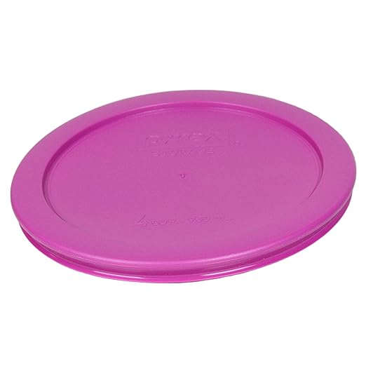 Pyrex 7201-PC 4 Cup Pink Food Storage Replacement Lids (3-Pack) - Made in USA - Image 2