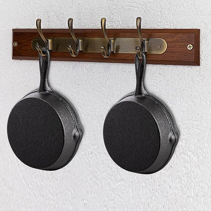 Hiceeden 4 Pack Mini Cast Iron Skillet, 4" Small Frying Pans with Double Drip-Spouts for Stove, Oven, Grill Safe, Indoor and Outdoor Use, Non-stick - Image 4