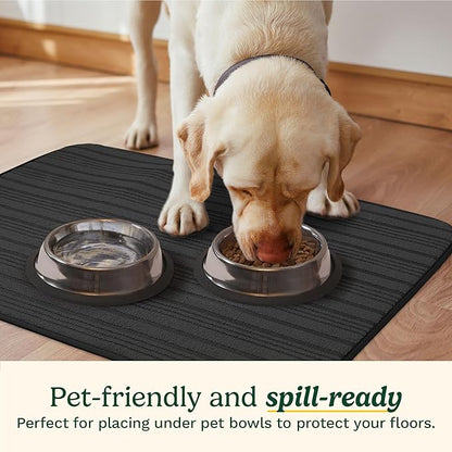 Cuisinart Dish Drying Mats for Kitchen Counter - (2) 18" x 24" Ultra Absorbent Dish Drying Mat XL - Foldable, Machine Washable, Fast Drying Dish Mat (Horizontal Stripes) - Image 5