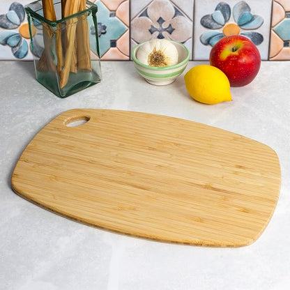 Totally Bamboo GreenLite Dishwasher Safe Cutting Board, 13.5" x 9" Reversible Bamboo Chopping Board | Lightweight Kitchen Prep Board for Vegetables, Meats, Cheese and More