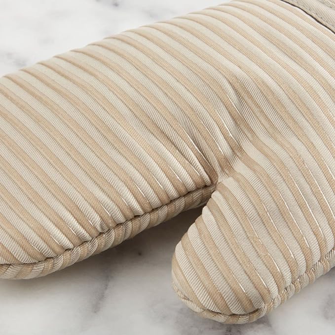 KITCHENAID Quilted Cotton Terry Cloth Oven Mitt, Pot Holder, Kitchen Towel 4-Pack Set, Heat Resistant, Silicone Grip, 16"x26", 7"x13" & 7"x10", Milkshake - Image 4