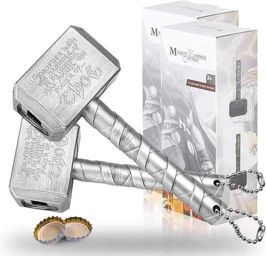 Lmaytech Beer Bottle Opener - 2Pack Silver Beer Opener Accessory Gifts for Men