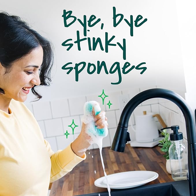 Scotch-Brite Odor Resist Heavy Duty Scrub Sponge,Dishwasher-Safe Kitchen sponges for Serious Scrubbing,Multipurpose Dish Sponge for Stuck-On Messes,6 Scrubbing Sponges,(Pack of 4) - Image 11