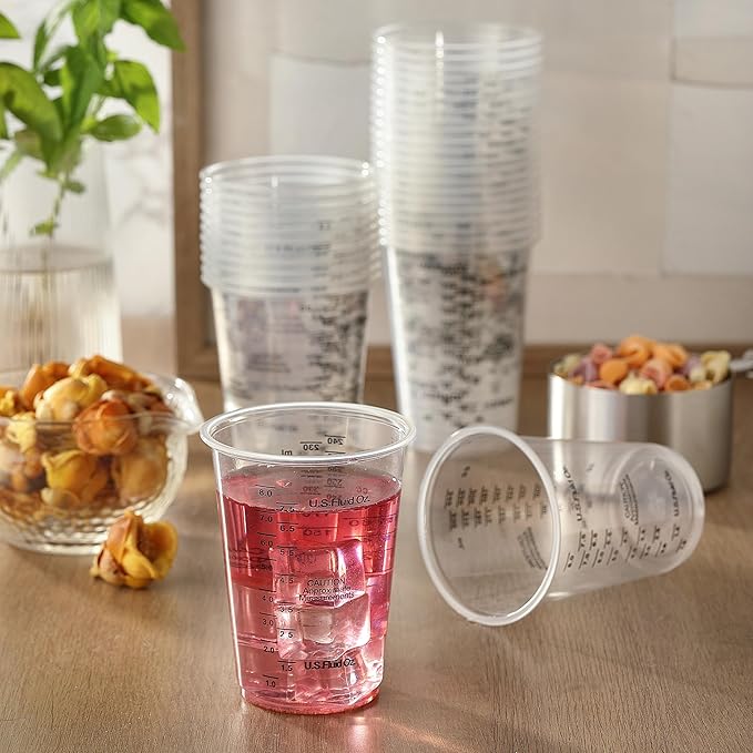 50PCS Resin Epoxy Mixing Cups, DQELFA 8oz Clear Plastic Paint Measuring Cups with 50pcs Wooden Stirring Sticks for Epoxy Resins, Mixing Paint, Pigments, Resins - Image 7