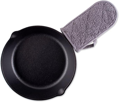 DII Basic Terry Collection Quilted 100% Cotton, Pan Handle, Gray, 3 Piece - Image 4