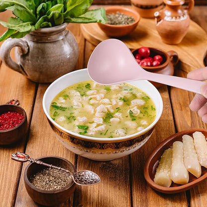 4Pcs Small Soup Spoon PP Ladle Spoon Cooking and Serving Spoons Soup Ladle Spoons Seamless for Cooking Heat Resistant Kitchen for Sauce Chili Gravy Canning Pouring - Image 6