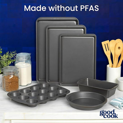 GoodCook Divided Baking Sheet Premium Carbon Steel Nonstick Pan, 11 x 14-Inch