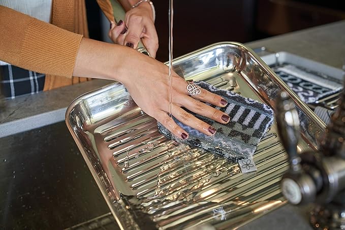 Skoy Bundle, 2-Pack Scrub, and 4-Pack Swedish Dishcloth, Reusable Cleaning Products for Kitchen and Household, Planet-Friendly, Dishwasher Safe Soft Scrub, Monochromatic Colors - Image 8