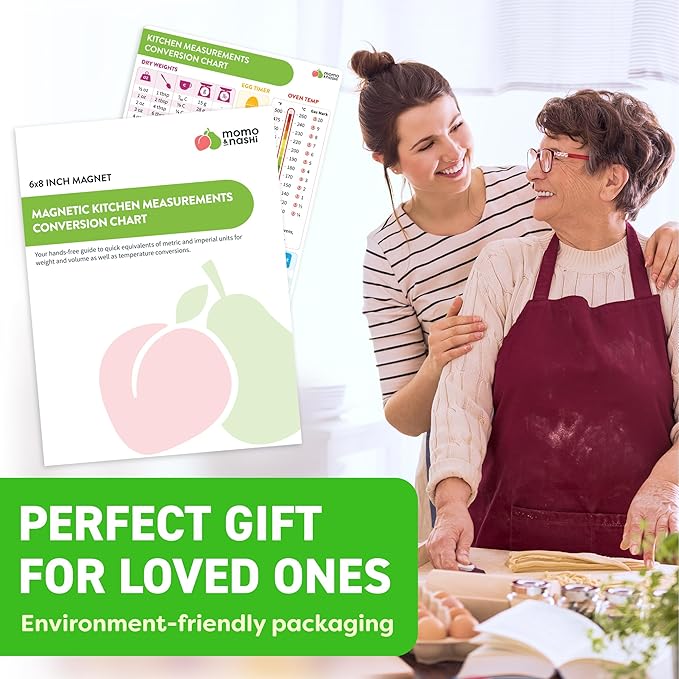 Kitchen Conversion Chart Magnet - Measurements Conversion Chart - Baking Supplies, Baking Accessories, Kitchen Gadgets Gifts for Mom Wife Grandma Mothers - Stay at Home Mom Cooking Gifts for Women - Image 8