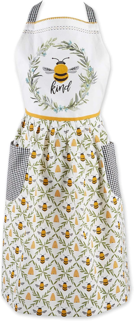DII Women's Spring & Summer Apron Collection Adjustable, Two Large Pockets & Extra Long Ties, One Size Fits Most
