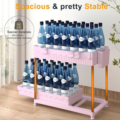 Sevenblue 3 Pack Under Sink Organizers, 2-Tier Multi-Use Kitchen and Bathroom Organizers and Storage with Sliding Drawers, Bathroom Cabinet Organizer (Pink, 14.8 Inch) - Image 5