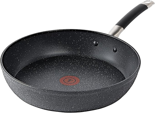 T-Fal Stone Force Platinum Non Stick Fry Pan 12 Inch, Oven Broiler Safe 400°F, Perfect for Frying, Sautéing, Searing, & Pan-Roasting, Cookware Skillet, Must Have, Pots & Pans, Dishwasher Safe, Black