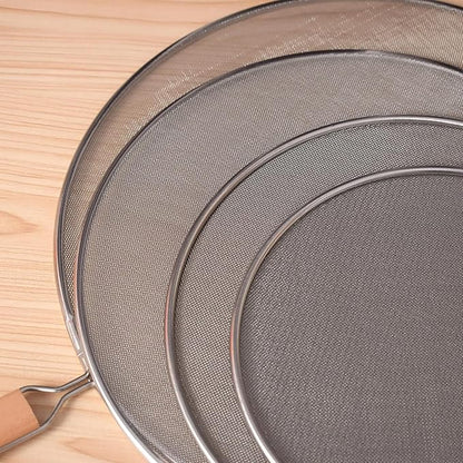 8 Inch Grease Splatter Screen Guard Stainless Steel Splash Screen Protector Guards with Handle Splash-Proof Frying Pan Mesh Pot Lid Cover for Kitchen Cooking Gadgets - Image 6