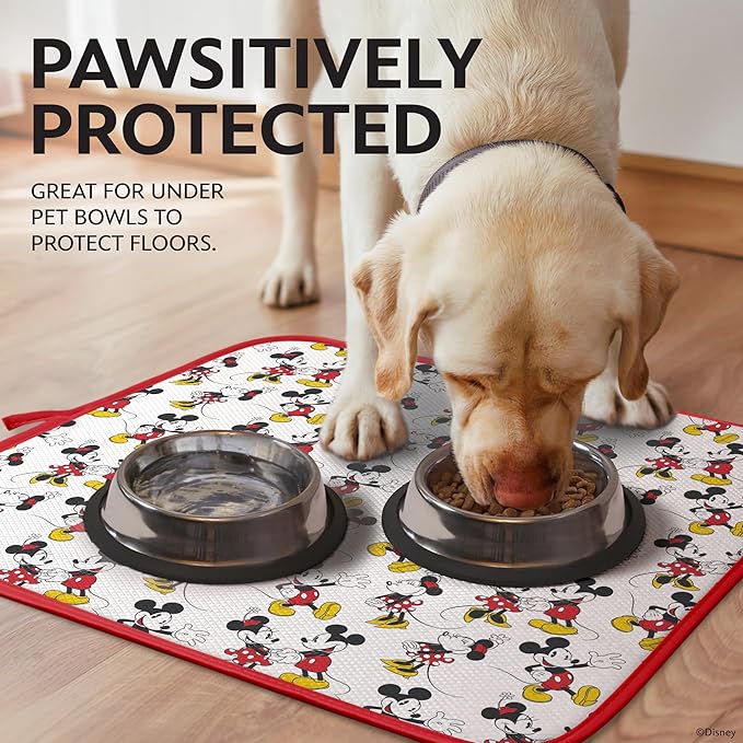 Disney Dish Drying Mats for Kitchen Counter (2 Pack) – 16" x 18" Absorbent Kitchen Drying Mats for Dishes – Mickey & Minnie, Winnie the Pooh, & Stitch Dish Mats - Image 5