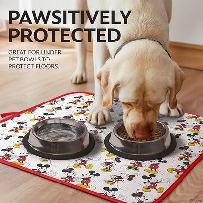 Disney Dish Drying Mats for Kitchen Counter (2 Pack) – 16" x 18" Absorbent Kitchen Drying Mats for Dishes – Mickey & Minnie, Winnie the Pooh, & Stitch Dish Mats - Image 5