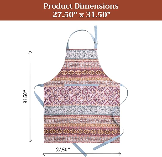 Maison d' Hermine 100% Cotton Apron for women with Pocket Kitchen Chef Apron for Men Cooking Mothers Day Gifts - Image 7
