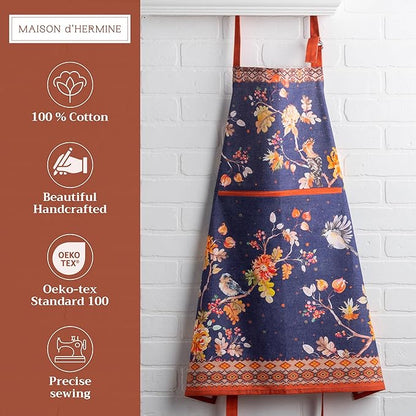 Maison d' Hermine 100% Cotton Apron for women with Pocket Kitchen Chef Apron for Men Cooking Mothers Day Gifts - Image 2