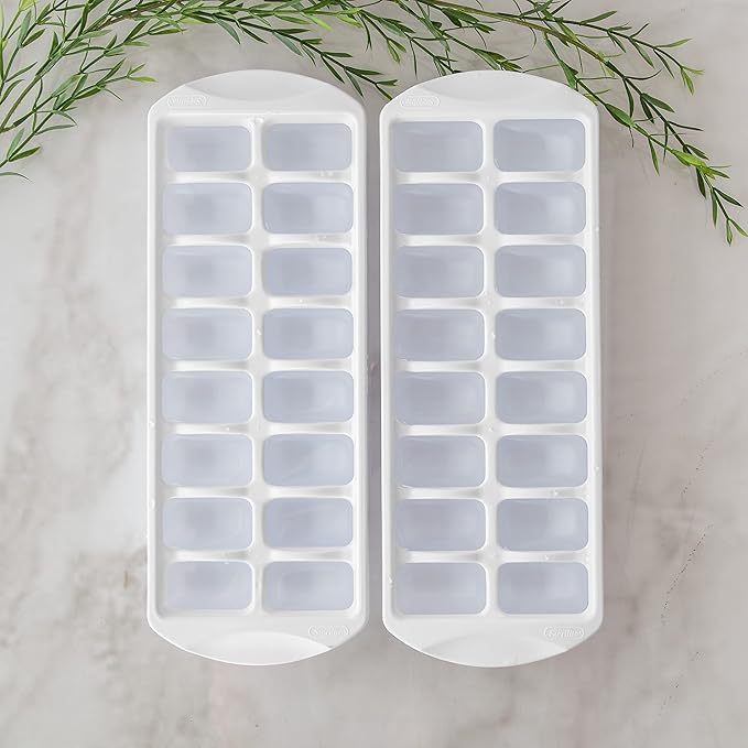 Sterilite Stacking Ice Cube Tray, Save Space and Stack Trays in Freezer - White, 12-Pack - Image 4
