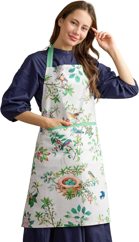 Maison d' Hermine 100% Cotton Apron for women with Pocket Kitchen Chef Apron for Men Cooking Mothers Day Gifts by MaisondHermine