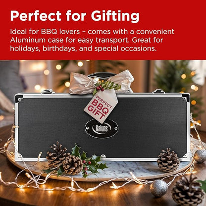 Kaluns BBQ Accessories, Complete Grill Set Dad Gifts for Fathers Day, 40 Pcs Premium Heavy Duty Stainless Steel Barbecue Grill Accessories for Outdoor Grill Gifts for Men