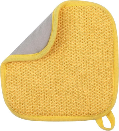 GeeRic Microfiber Dish Drying Mat, Super Absorbent Kitchen Dish Drying Pad, Reversible for Countertop, 7*7 inch Yellow - Image 7