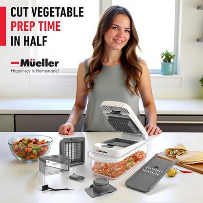 Mueller The Real Original Pro Chopper since 2013 Vegetable Chopper Mandoline Slicer, 8 Blade Food Veggie Chopper Onion Vegetable Cutter with Container, Kitchen Gadgets & Essentials, (10 in 1) - Image 9