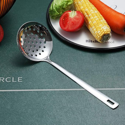 Stainless Steel Skimmer, Berglander Metal Strainer, Kitchen Cooking Skimmers For Non-Stick Cookware, Non-Stick And Heat Resistant, Dishwasher Safe, Easy to Clean - Image 2