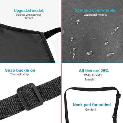 Gotega Waterproof Rubber Vinyl Apron Adjustable Dishwasher Apron - Apron for Women Men Heavy Duty Work Apron - Image 5
