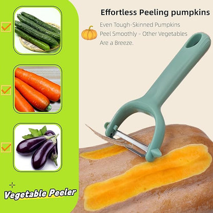 Trez Treamer 6-Pack Vegetable Peelers for Kitchen,Stainless Steel Apple Peeler Set for Veggie Carrot Fruit Zucchini Cucumber Peeler Sharp Potatoes & Potato Peeler Bulk with Non-Slip Handle (Y) - Image 5