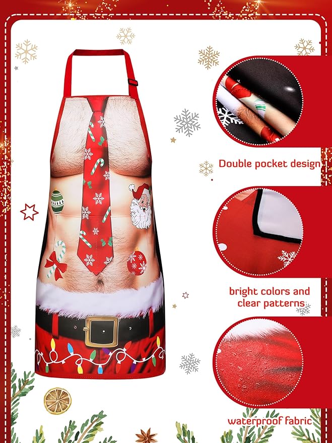 Geetery 4 Pcs Chicken Aprons for Women Rooster Print Apron Waterproof Adjustable for Kitchen Cooking - Image 5