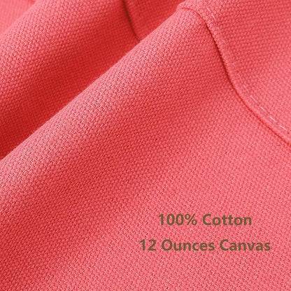 AFUN Chef Aprons for Women Men with Oversized Pockets, 12-Ounce Cotton Canvas Cross Back Water Repellent Apron (Pink) - Image 5